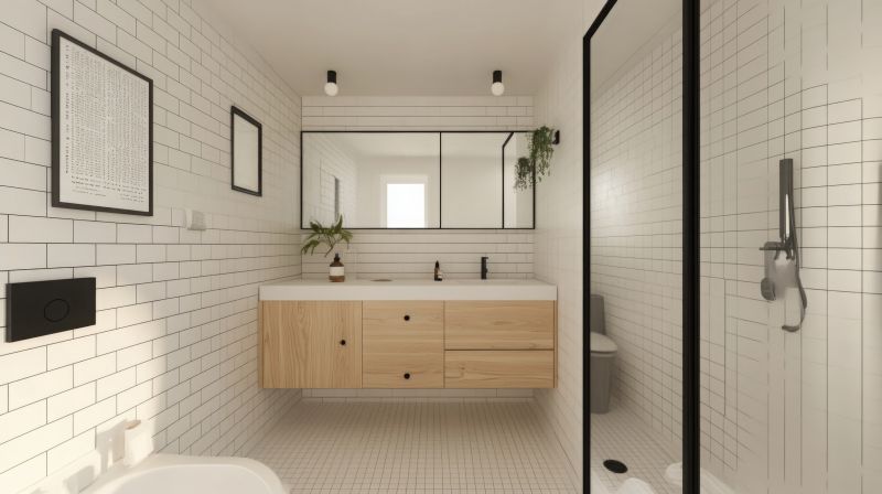 Floating Vanity with Under-Mount Sinks